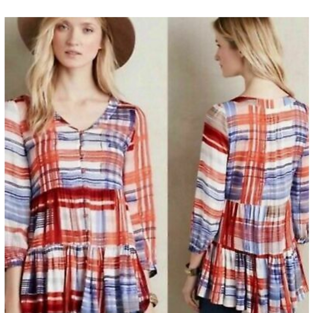 Anthropologie peplum tunic